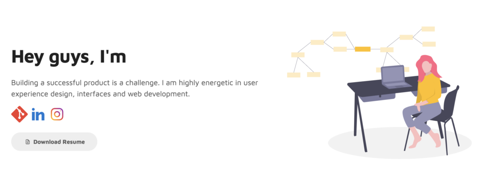 Picture of the personal website
